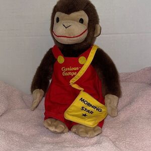 Curious George 14” Stuffed Plush Monkey w/ Morning Stag Bag